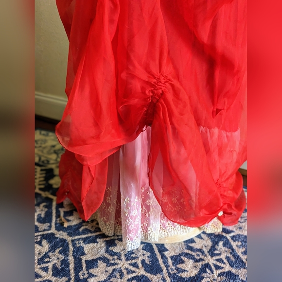 Vintage Red Formal Dress - Picture 4 of 6
